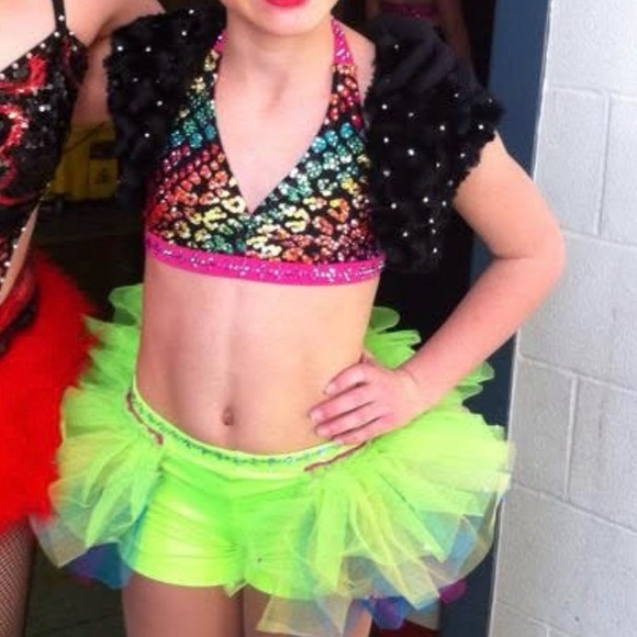 Colorful Girls Dance Costume - Picture 2 of 8